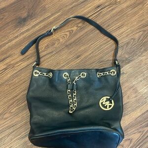 Michael Kors Black Bucket Bag